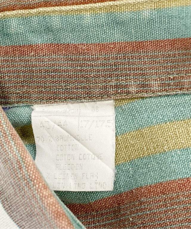 半袖ストライプシャツ