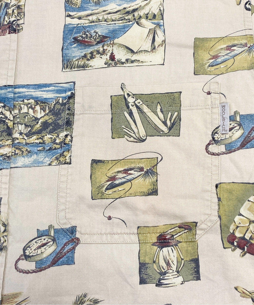 WOOLRICH 半袖柄シャツ