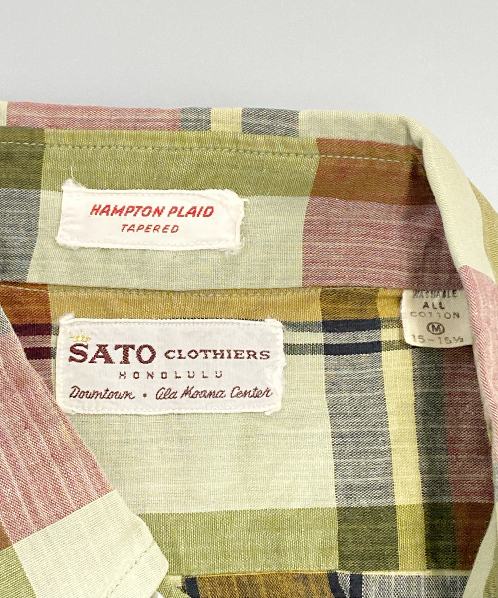 SATO 半袖柄シャツ