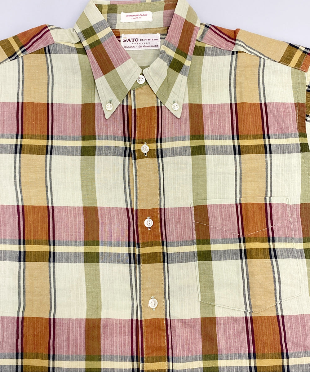SATO 半袖柄シャツ