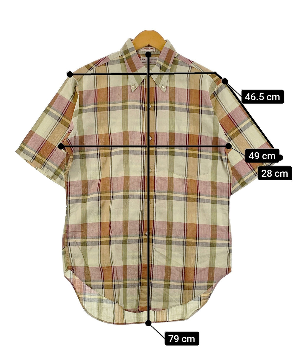 SATO 半袖柄シャツ