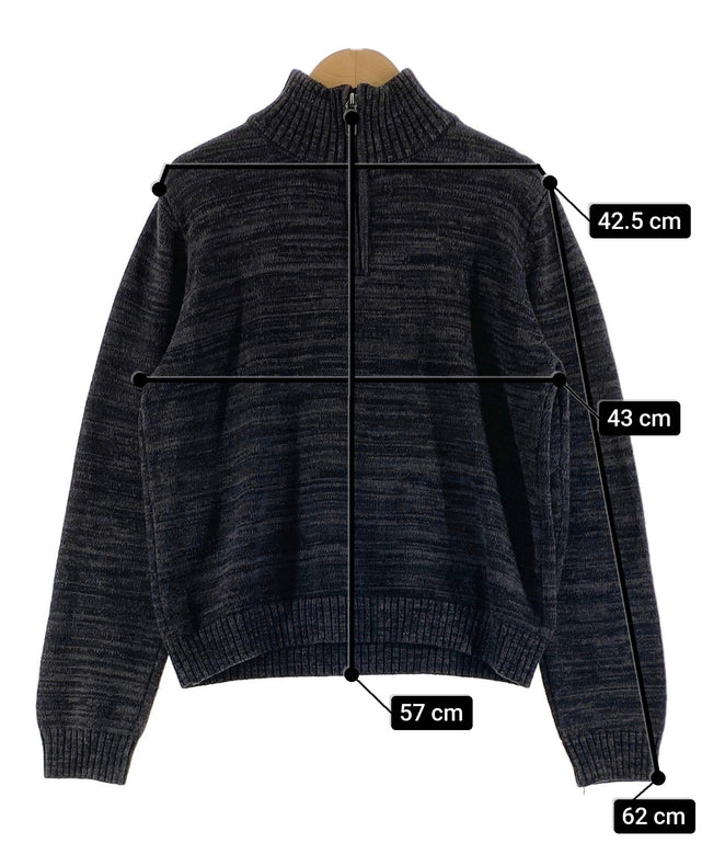 CHAPS ブランドハーフZIPニット