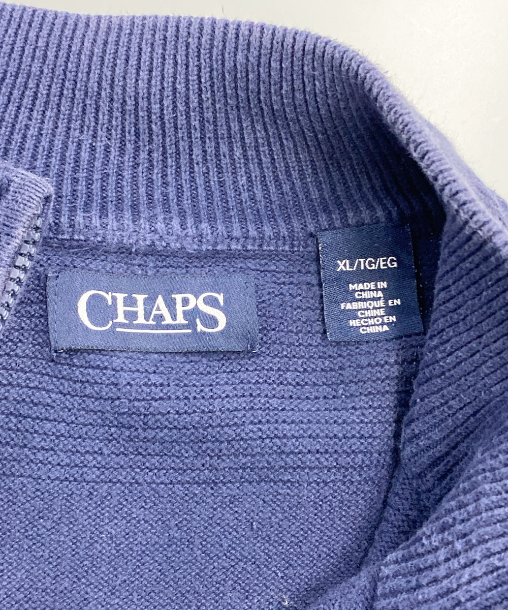 CHAPS ブランドハーフZIPニット