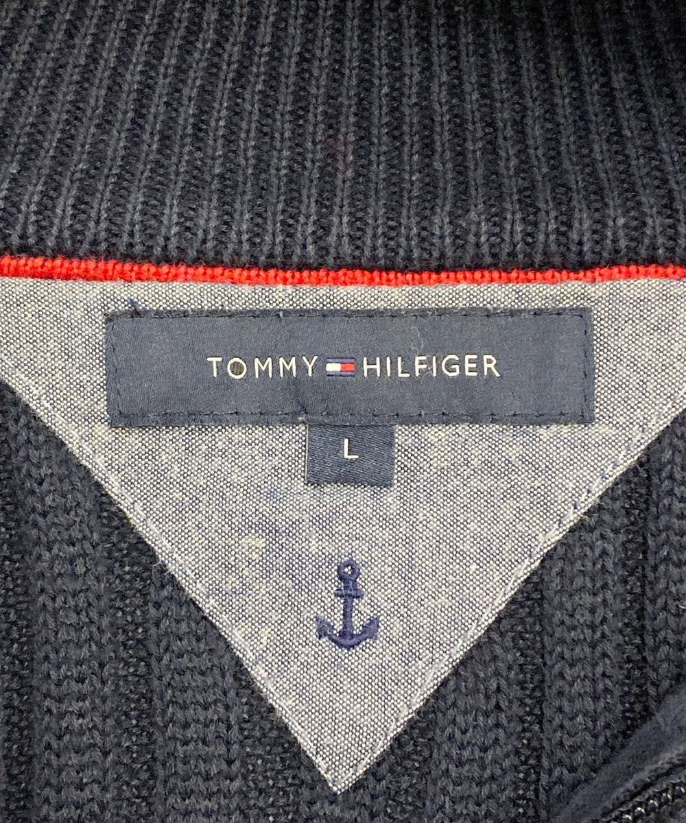 TOMMY ブランドハーフZIPニット