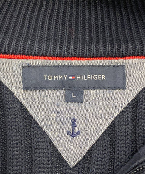 TOMMY ブランドハーフZIPニット