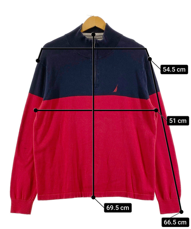 NAUTICA ブランドハーフZIPニット