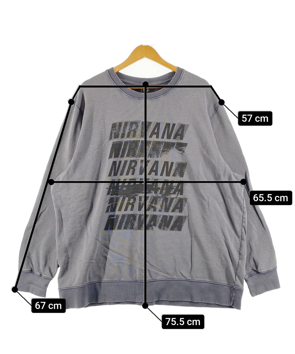 NIRVANA／プリントスウェット（ライトグレー） NIRVANA プリントスウェット – WEGO ONLINE STORE