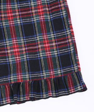 チェックティアードロングスカート