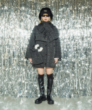 ハートキルトマフラー