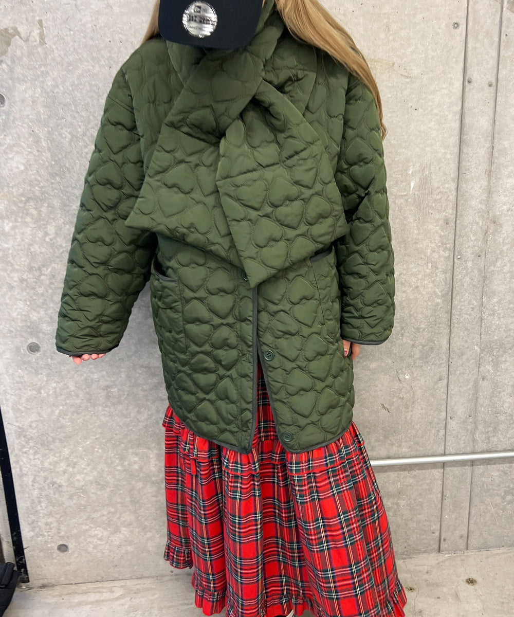 ハートキルトマフラー