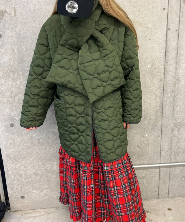 ハートキルトマフラー