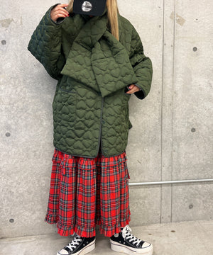 ハートキルトマフラー