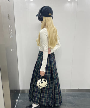 タータンチェックロングスカート