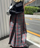 タータンチェックロングスカート