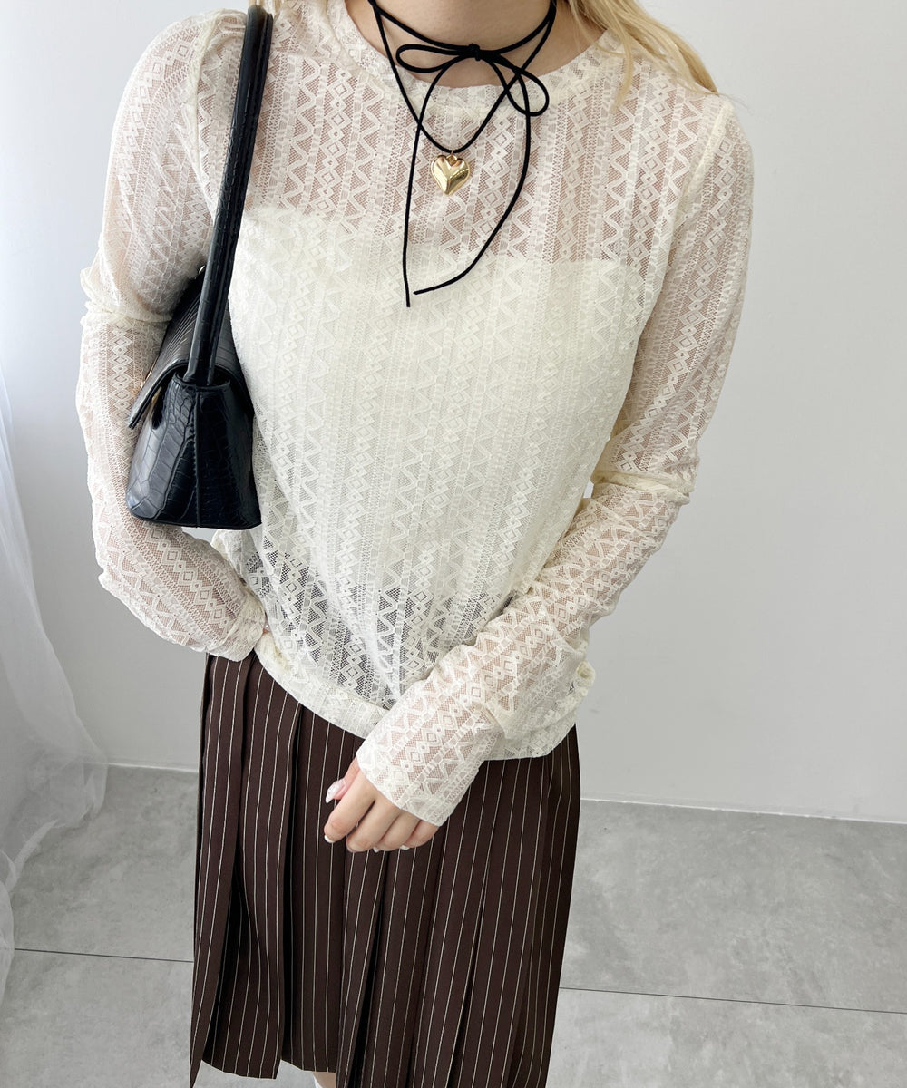 ストレッチレースロンT