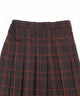 先染めチェックロングスカート