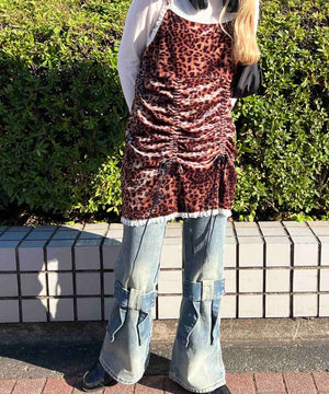 リボンモチーフデニムパンツ