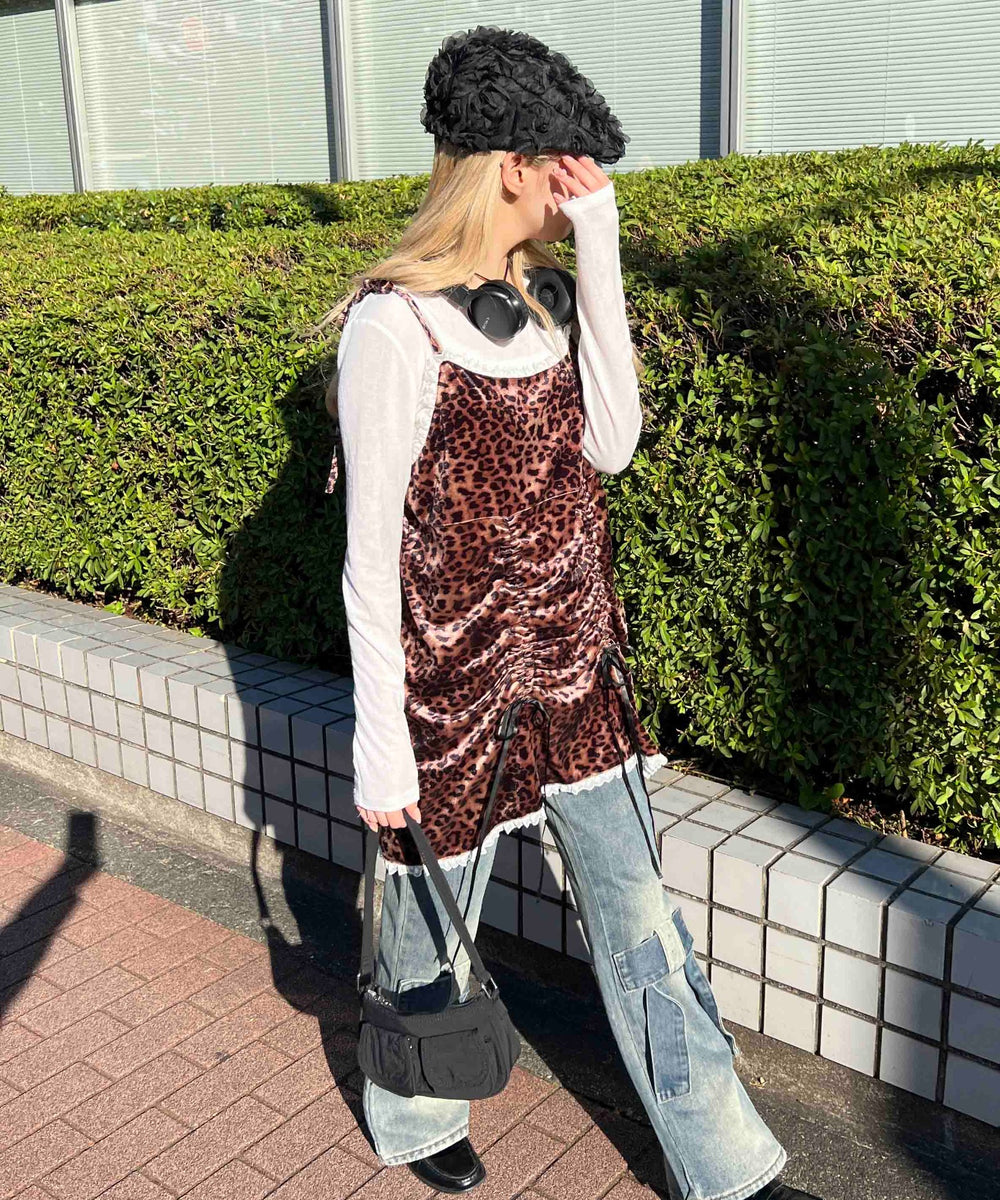 リボンモチーフデニムパンツ