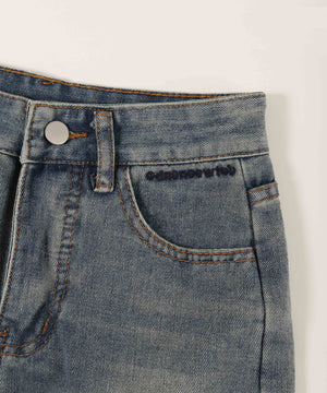 リボンモチーフデニムパンツ