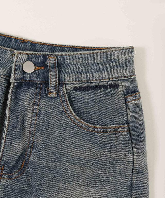 リボンモチーフデニムパンツ