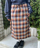 チェックカーゴロングスカート