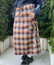 チェックカーゴロングスカート