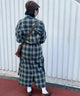 チェックカーゴロングスカート