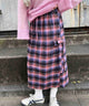 チェックカーゴロングスカート