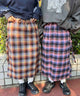 チェックカーゴロングスカート