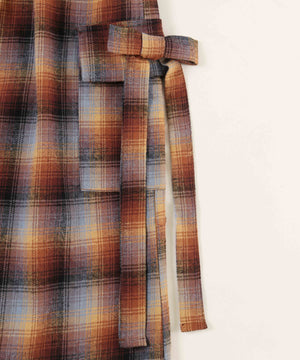 チェックカーゴロングスカート