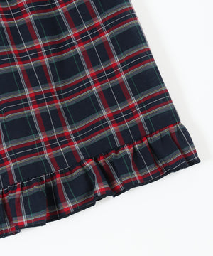 タータンチェックティアードスカート