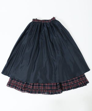 タータンチェックティアードスカート