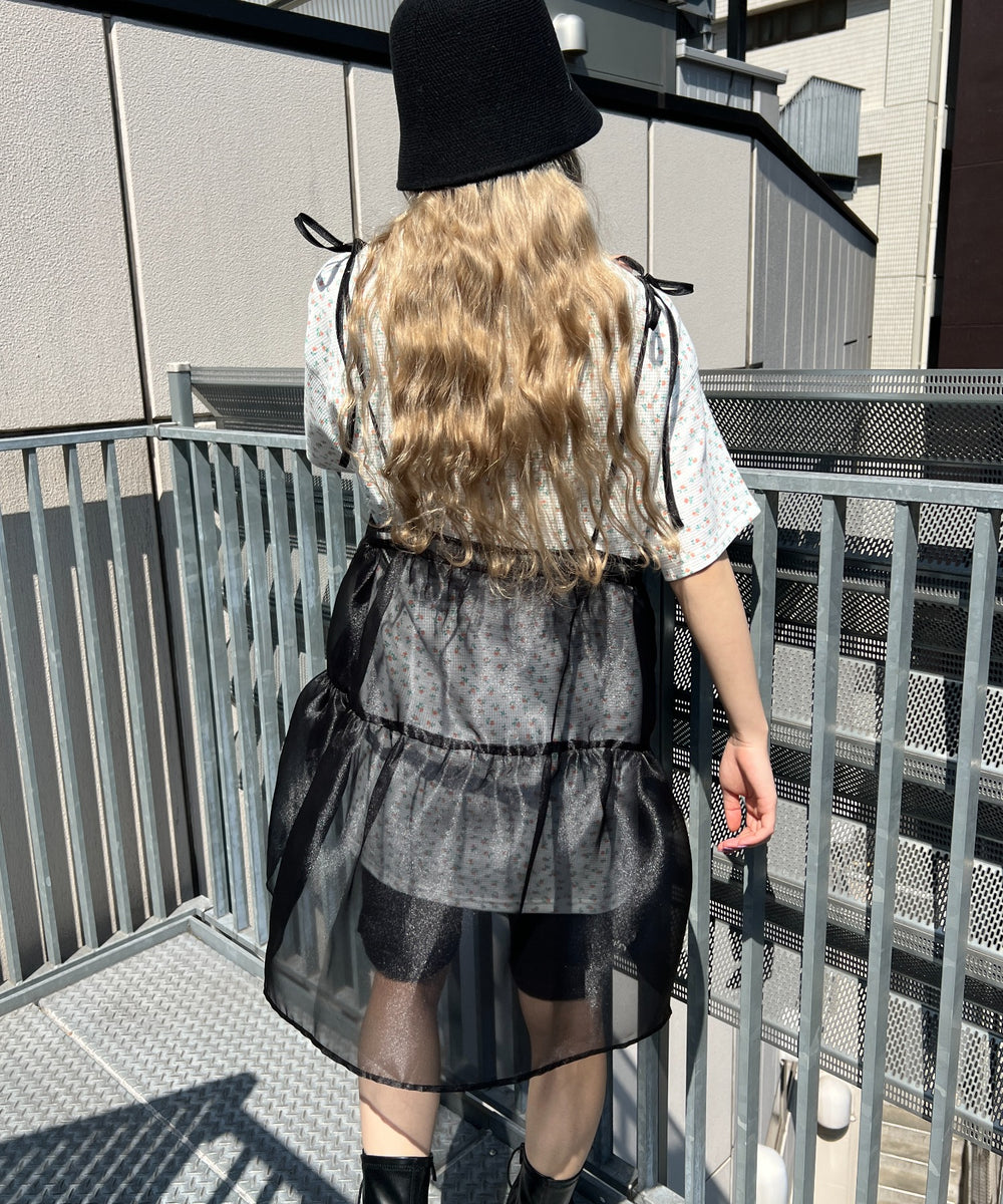 フラワー柄ビッグTシャツ