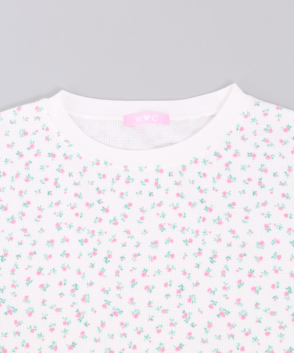 フラワー柄ビッグTシャツ