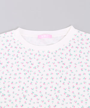 フラワー柄ビッグTシャツ