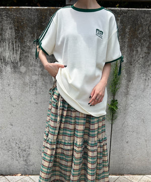 2ラインリボンビッグワッフルTシャツ