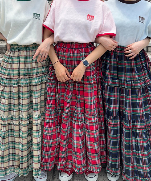 2ラインリボンビッグワッフルTシャツ