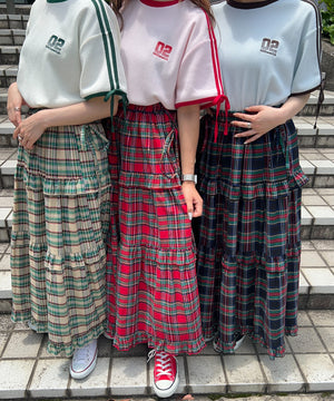 2ラインリボンビッグワッフルTシャツ