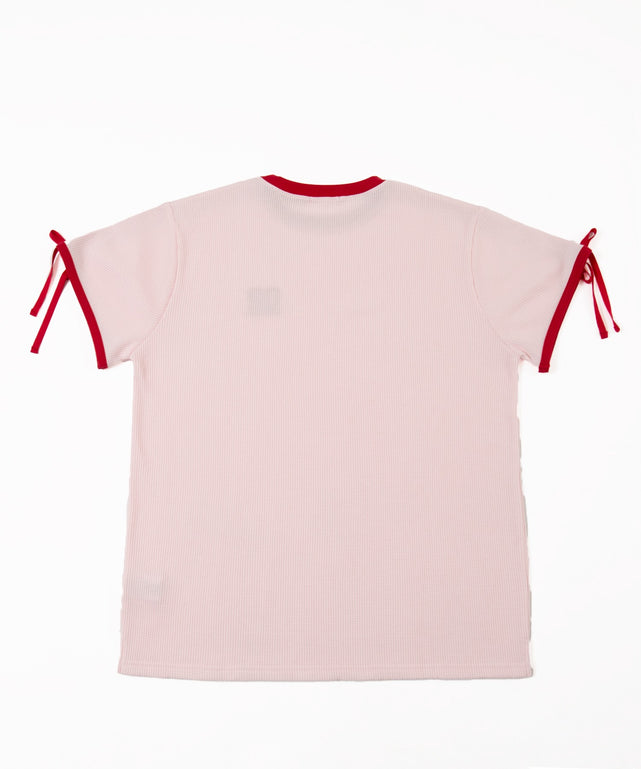 2ラインリボンビッグワッフルTシャツ
