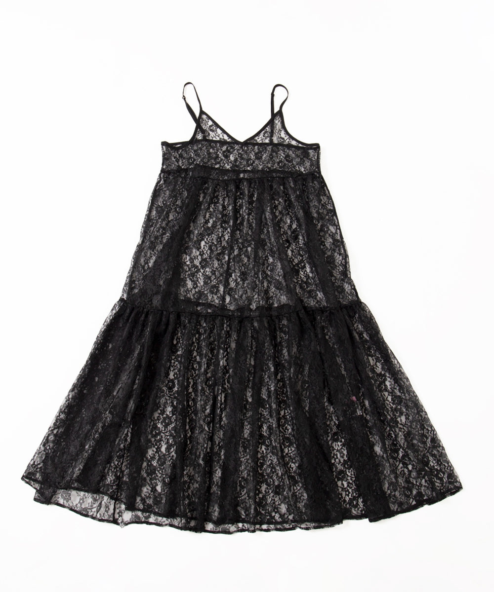 レースロングキャミワンピース