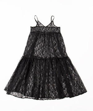 レースロングキャミワンピース