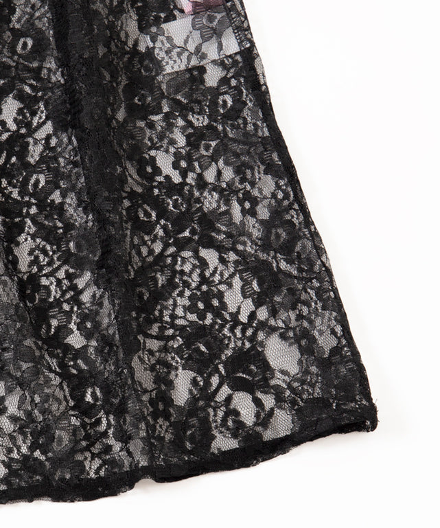 レースロングキャミワンピース