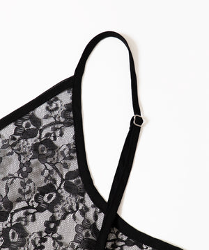 レースロングキャミワンピース