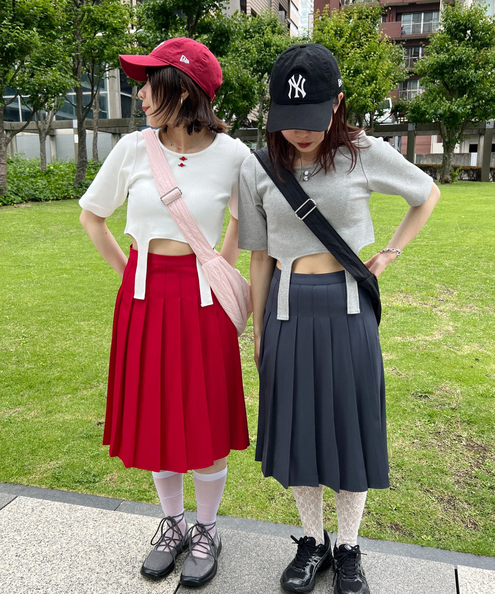 バラポイントガーターTシャツ