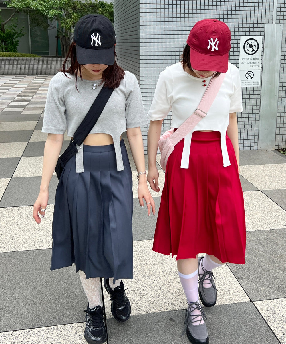 バラポイントガーターTシャツ