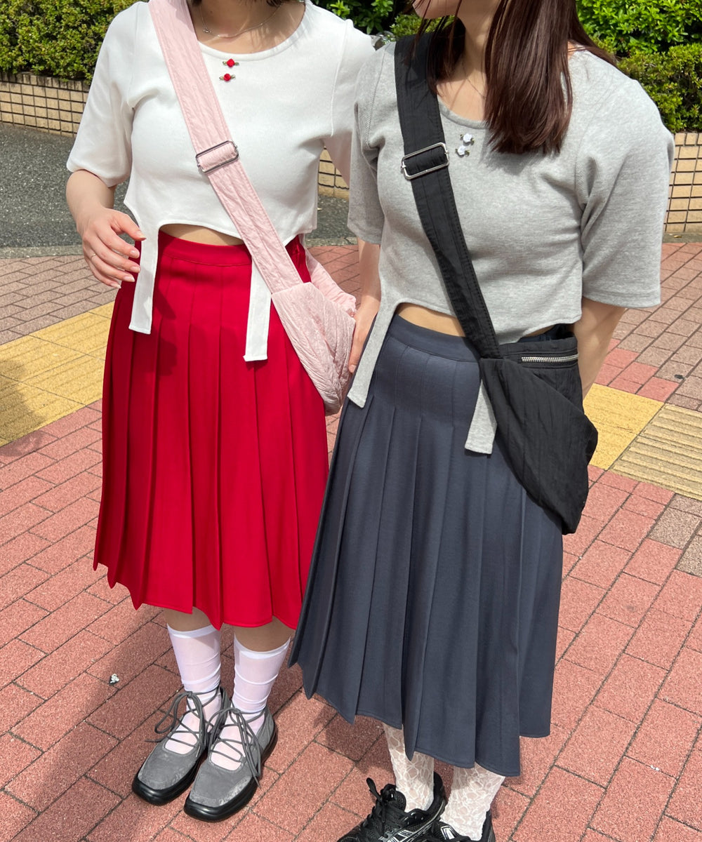 バラポイントガーターTシャツ