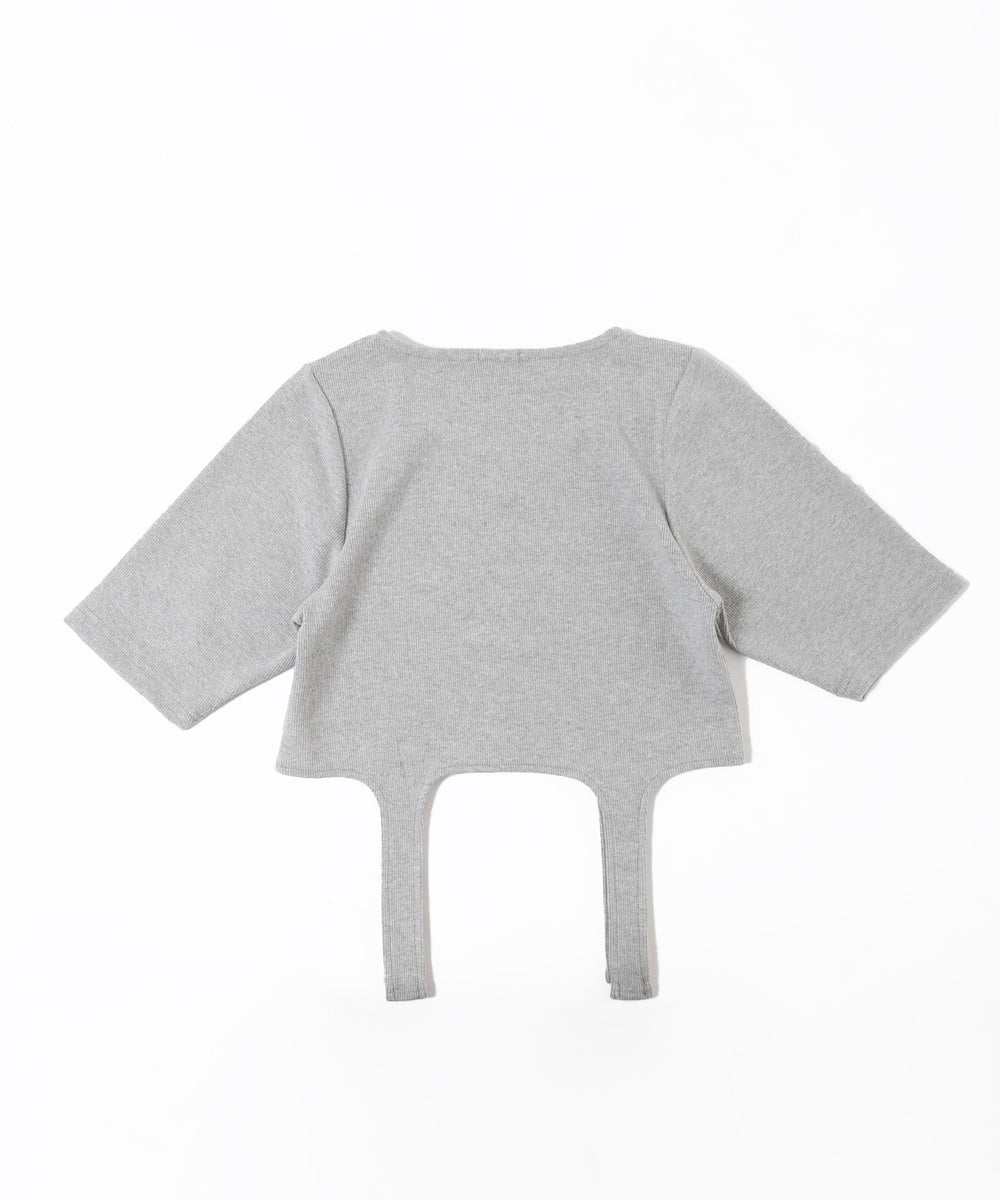 バラポイントガーターTシャツ