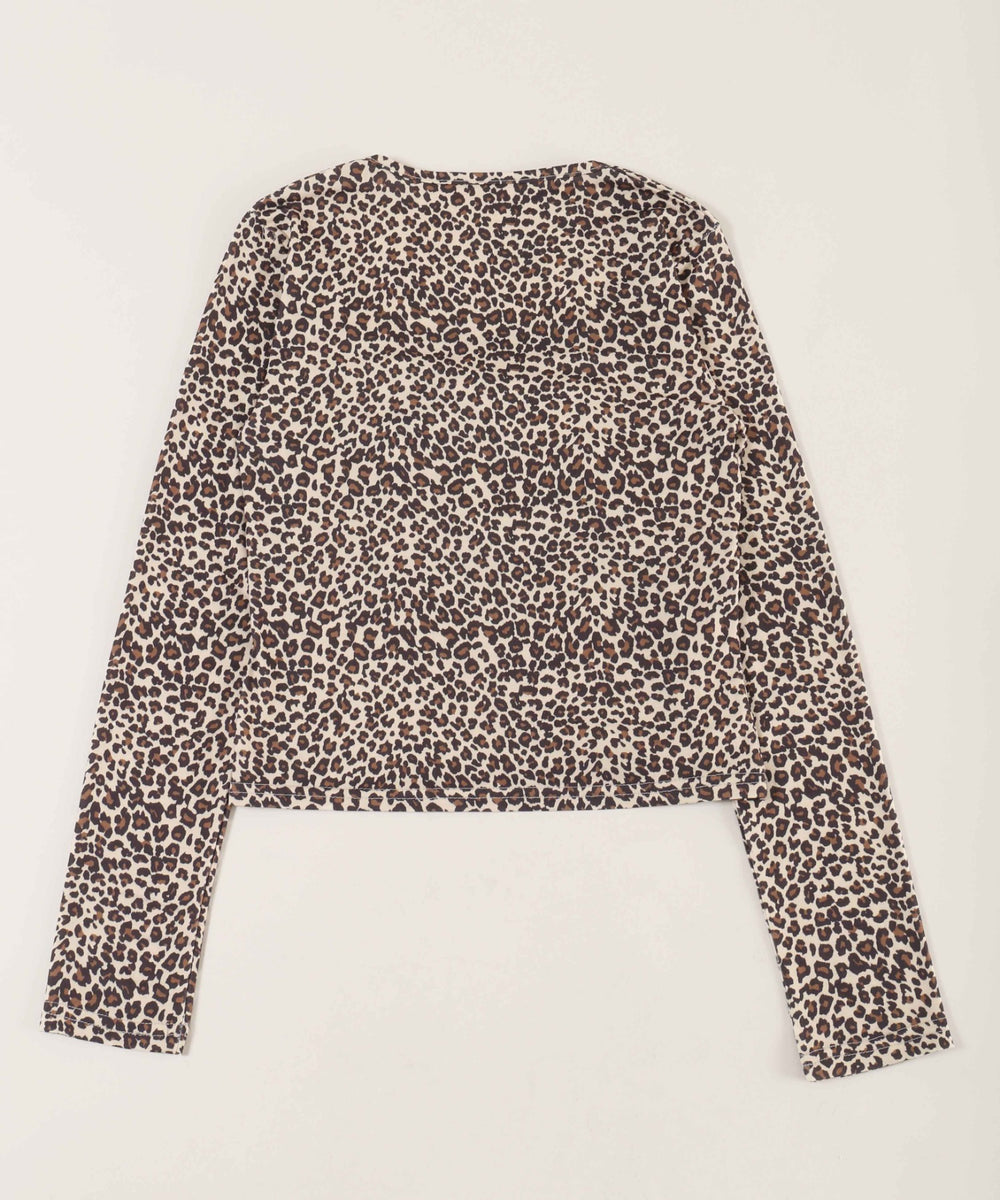 レオパードコンパクトトップス