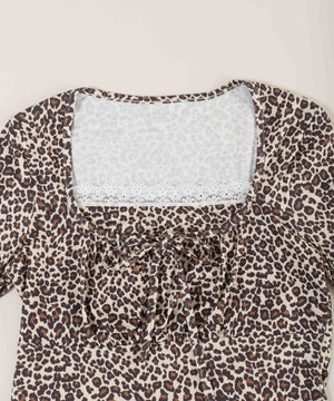 レオパードコンパクトトップス