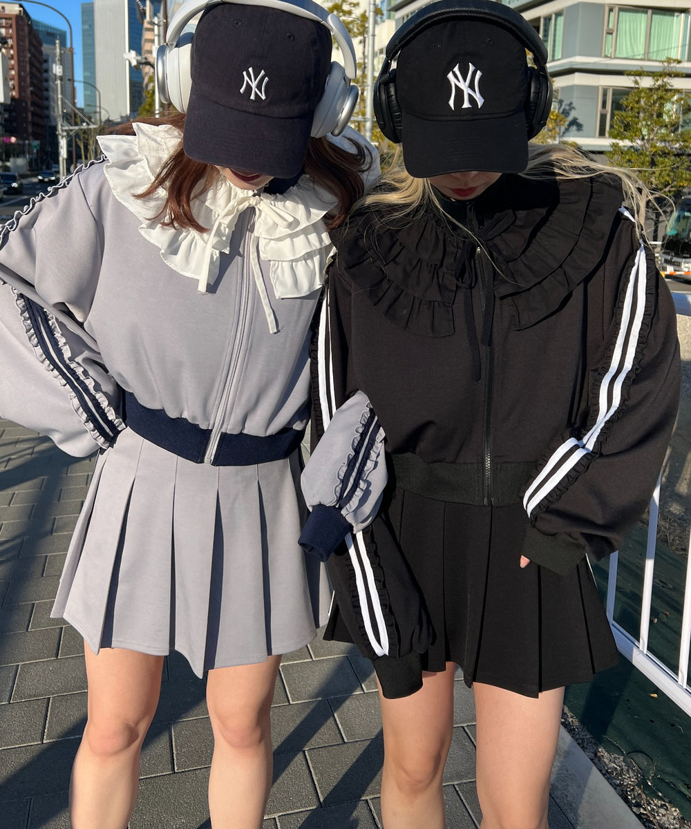 フリルラインショートジャージ